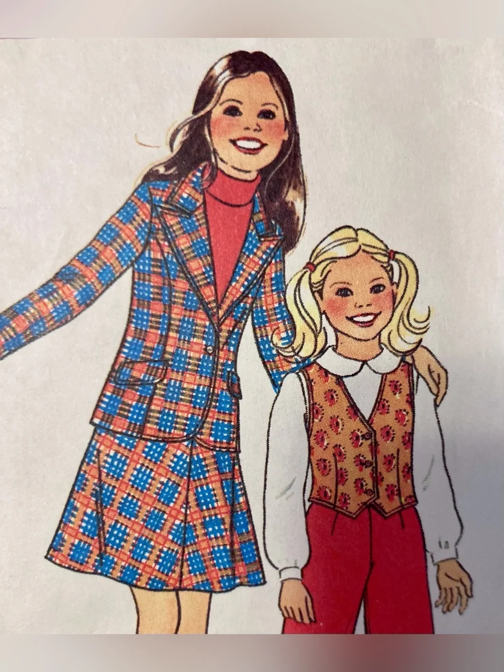 Vintage 70’s Simplicity Skirt Suit and Separates Sewing Pattern for Girls